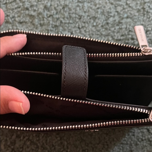 Michael Kors Black Leather Wristlet - Picture 3 of 3